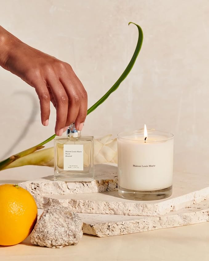 No.12 Bousval Soy Wax Candle | Luxury Fragrance s for a Modern World (8.5 oz | 240 g), alternate product view 5