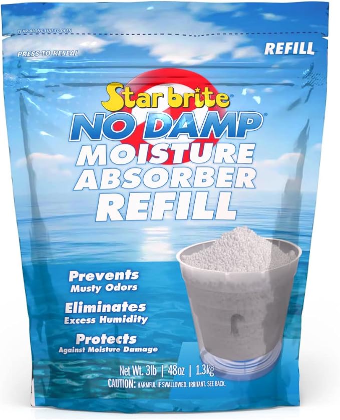 No Damp Moisture Absorber & Dehumidifier 48 Ounce Refill - Simple, Portable, Humidity Control for Boats, RVs, product image