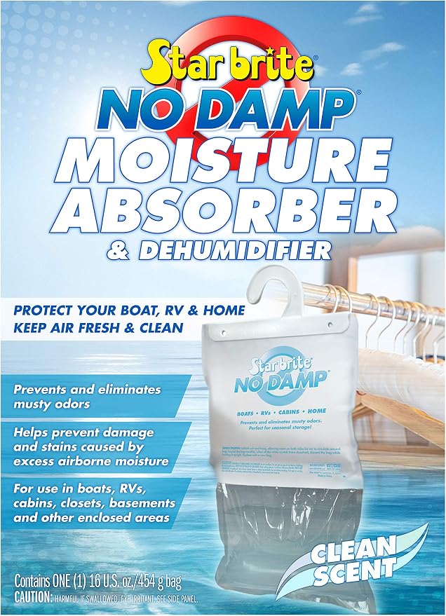 No Damp Moisture Absorber & Dehumidifier Hanging Bag - Simple, Portable, Humidity Control for Boats, RVs, alternate product