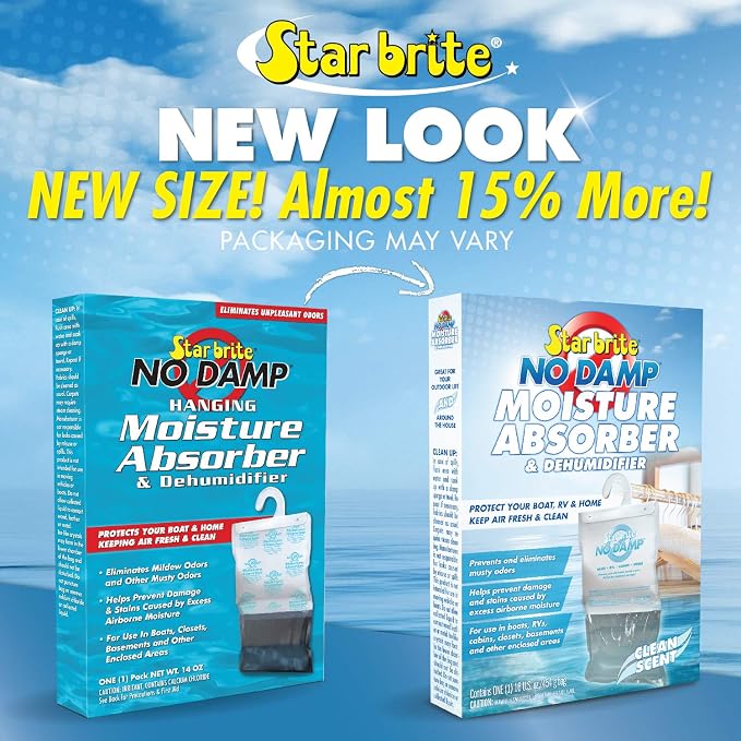 No Damp Moisture Absorber & Dehumidifier Hanging Bag - Simple, Portable, Humidity Control for Boats, RVs, alternate product