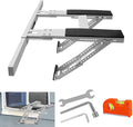 No Drilling Air Conditioner Bracket Adjustable Universal Window AC Support Bracket for Single/Double Hung Windows Heavy Duty