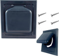 Exclusive Dual Door Dryer Vent Cover Outdoor 4 inch or Bathroom fan, Made in USA w Highest UV Resistant Plastic