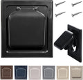 Exclusive Dual Door Dryer Vent Cover Outdoor 4 inch or Bathroom fan, Made in USA w Highest UV Resistant Plastic