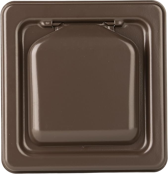 Exclusive Dual Door Dryer Vent Cover Outdoor 4 inch, Made in USA w Highest UV Resistant Plastic in any Outdoor