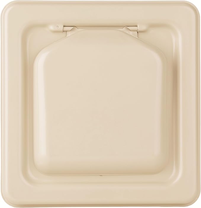 NO-PEST VENT, Exclusive Dual Door Dryer Vent Cover Outdoor 4 inch, Made in USA w Highest UV Resistant Plastic in