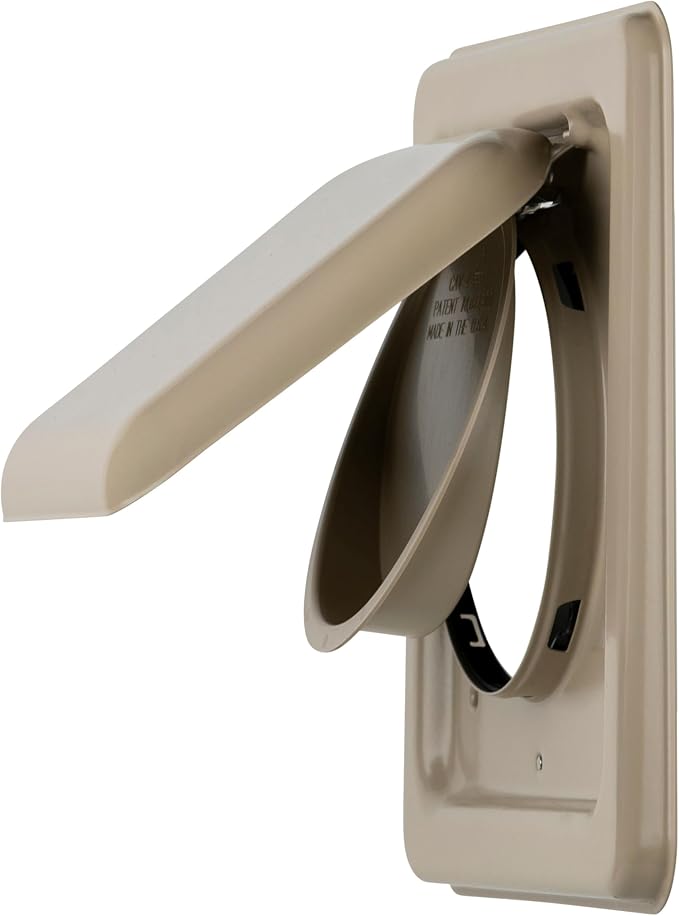 NO-PEST VENT, Exclusive Dual Door Dryer Vent Cover Outdoor 4 inch, Made in USA w Highest UV Resistant Plastic in, alternate