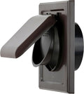 NO-PEST VENT, Exclusive Dual Door Dryer Vent Cover Outdoor 4 inch with Collar, Made in USA w Highest UV