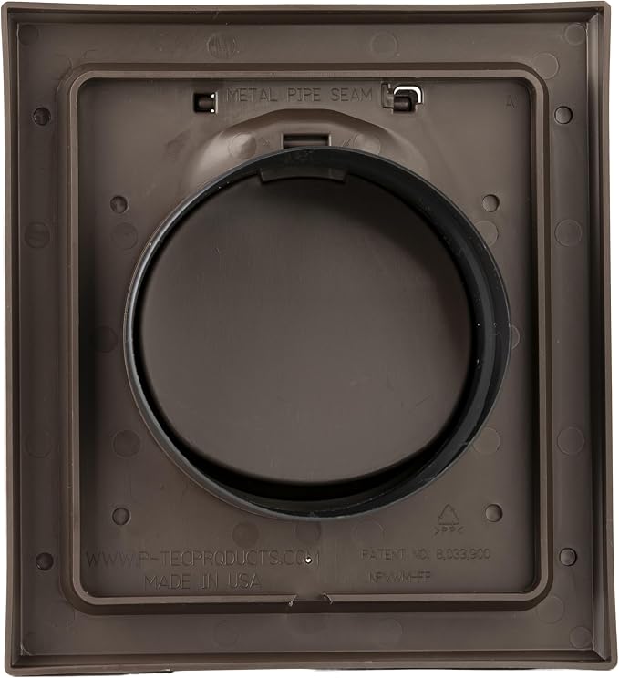 NO-PEST VENT, Exclusive Dual Door Dryer Vent Cover Outdoor 4 inch with Collar, Made in USA w Highest UV, alternate view 3