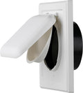 NO-PEST VENT, Exclusive Dual Door Dryer Vent Cover Outdoor 4 inch with Collar, Made in USA w Highest UV