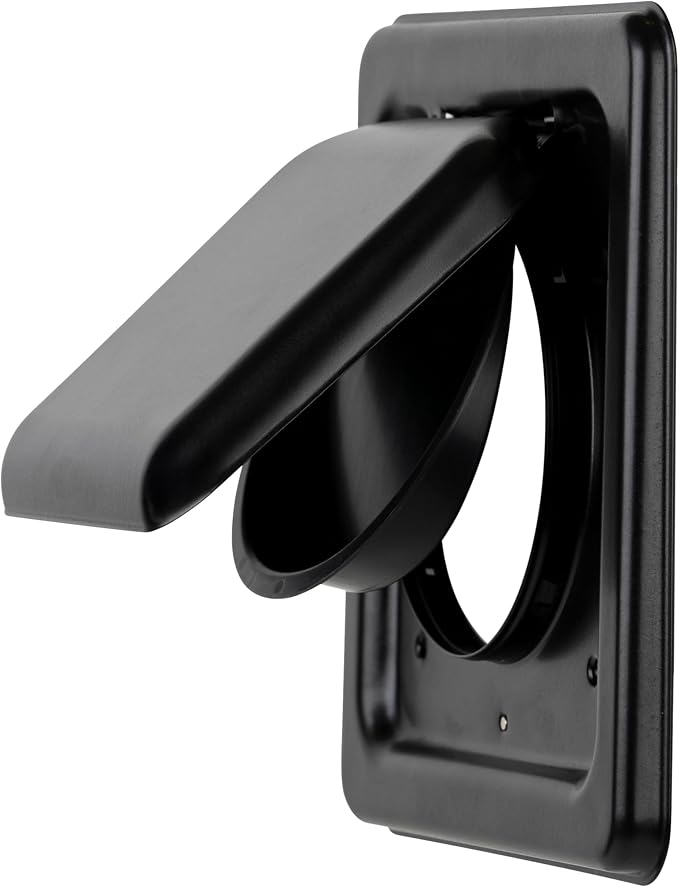 MetalGuard, Dual Door Dryer Vent Cover Outdoor 4 Inch, Powder-Coated Heavy Duty Steel, Pest Proof, Rust