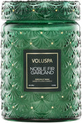 Noble Fir Garland, Large Candle Jar, 18oz, Coconut Wax Blend, Scented Candles for Home, 100 Hour Burn Time, Poured in The