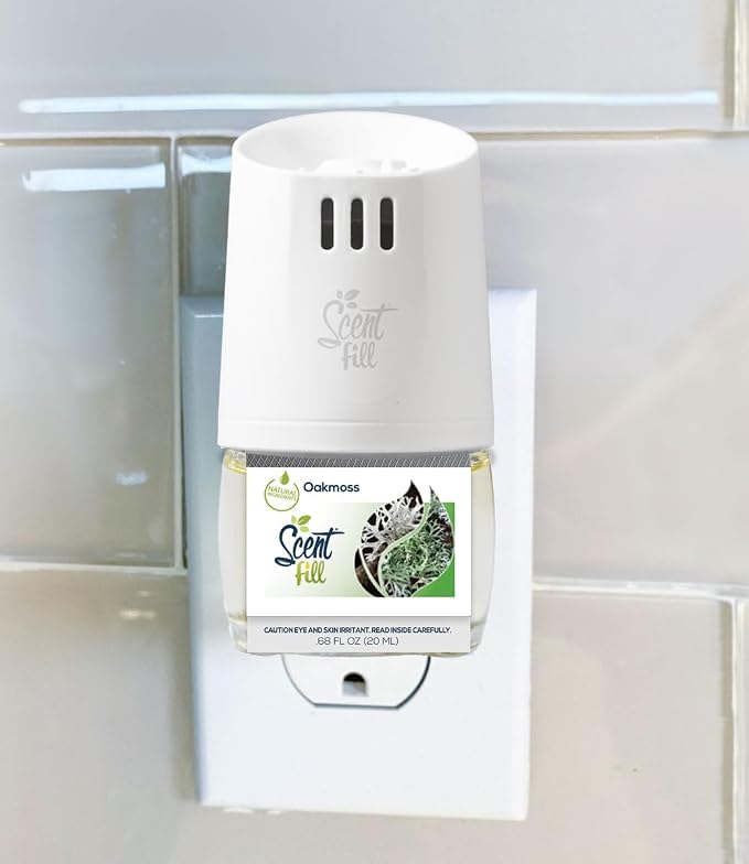 Oakmoss Plug in Air Freshener, 4 Scented Oil Refills, alternate product view 2