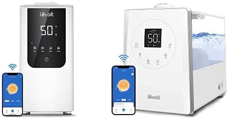 OasisMist Smart Cool and Warm Mist Humidifiers for Bedroom & Humidifiers for Bedroom Large Room Home, 6L Warm and Cool Mist