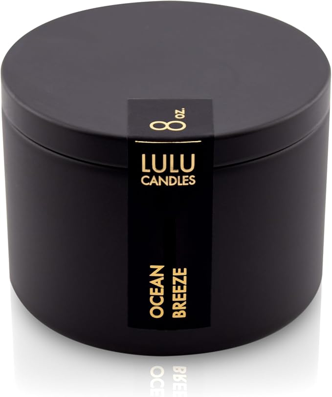 | Ocean Breeze Scented Candle | Smells Fresh & Oceany | Luxury Scented Soy Tin Candle | Hand Poured in The USA |, alternate