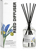 Ocean Breezes Reed Diffuser Set for Bathroom & Home, Long Lasting Essential Oil Aroma, Glass Bottle Home Fragrance with