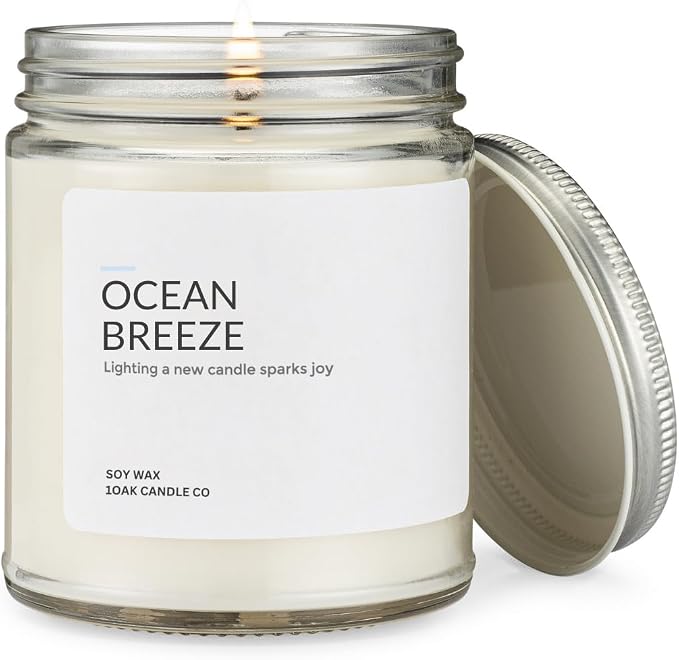 Ocean Candle - Beach Candle - Ocean Themed Candles - Summer Candles for Home - Home Scented - Hand-Poured (7oz.), product