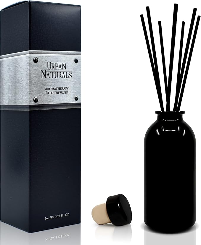 Ocean Mist & Sea Salt Reed Diffuser Set | Made with Essential Oils & Real Botanicals | Decorative Air Freshener for Large