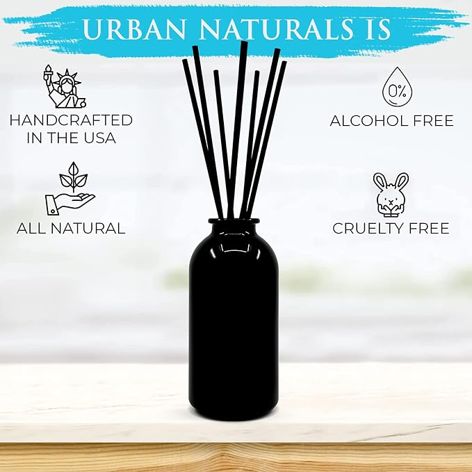 Ocean Mist & Sea Salt Reed Diffuser Set | Made with Essential Oils & Real Botanicals | Decorative Air Freshener for Large