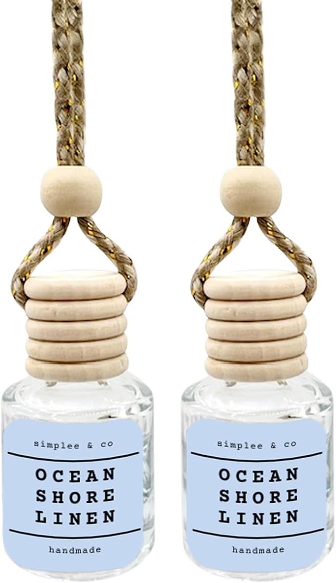 Ocean Shore Linen, Car Air Hanging Essential Oil, Car Air Freshener Diffuser, Long Lasting Essential Oils, product image