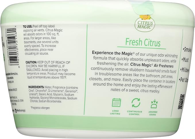 Odor Absorbing Solid Air Freshener, Fresh Citrus, 20-Ounce, Pack of 2 in Fresh Citrus., alternate view 2