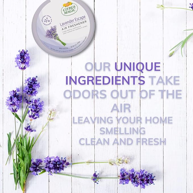 Odor Absorbing Solid Air Freshener, Lavender Escape, 8 Ounce (Pack of 3) 5 inches, alternate product view 6
