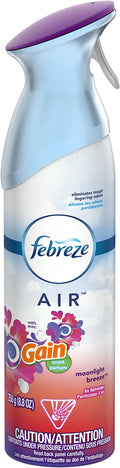Odor-Fighting Air Freshener with Gain Moonlight Breeze Scent, 8.8 fl oz 10.2 inches Blue, product image