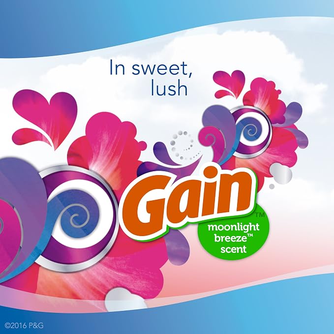 Odor-Fighting Air Freshener with Gain Moonlight Breeze Scent, 8.8 fl oz 10.2 inches Blue, alternate product view 3