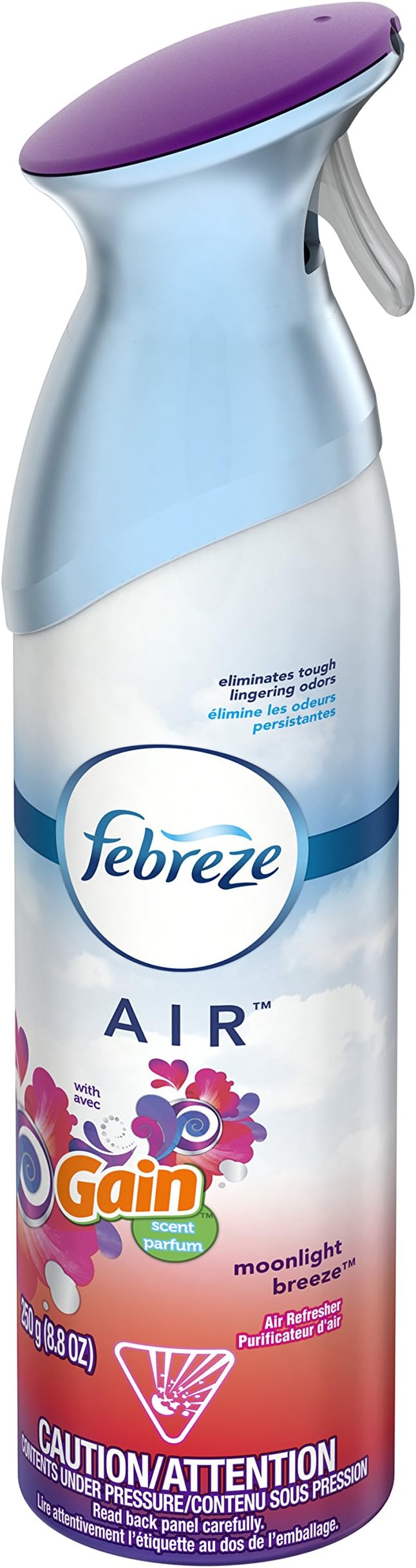Odor-Fighting Air Freshener with Gain Moonlight Breeze Scent, 8.8 fl oz 10.2 inches Blue, alternate product view 7