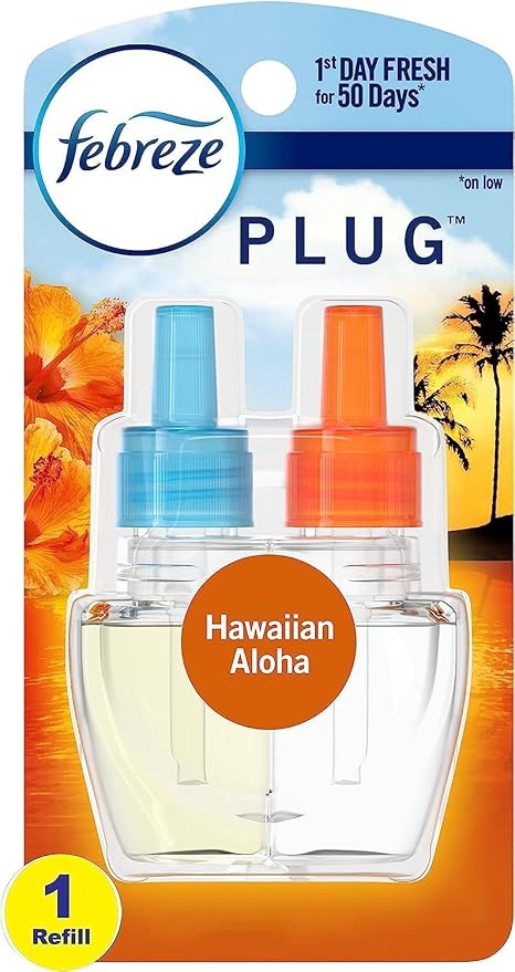 Odor-Fighting Fade Defy PLUG Air Freshener Refill, Hawaiian Aloha, (1).87 fl. oz. Oil Refill, product image