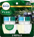 Odor-Fighting Fade Defy PLUG Air Freshener White Pine & Juniper Berry, 0.87oz Oil Refill, 2 Count 2 Count 0.87oz White