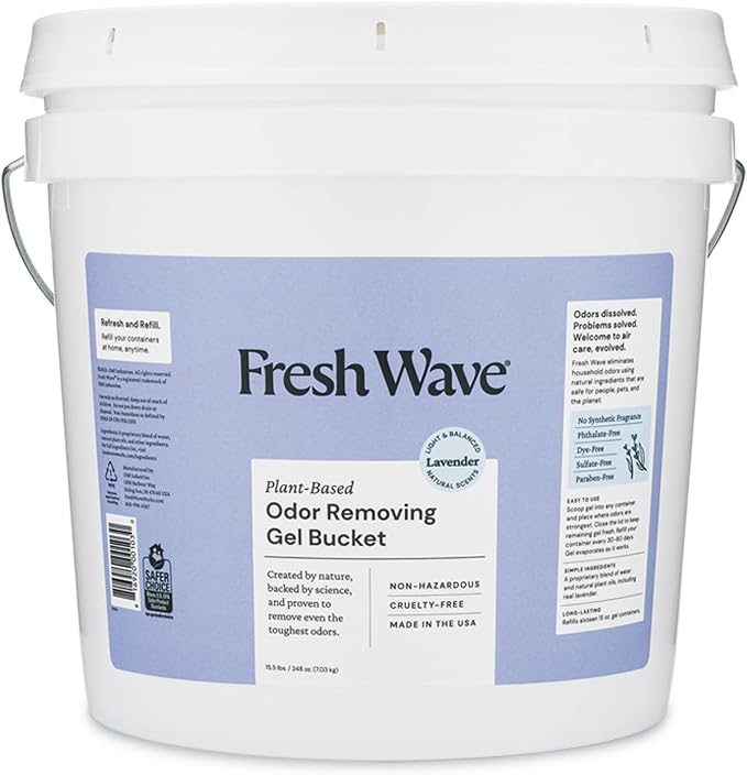 Odor Removing Gel Bucket, 15.5 lb. (248 oz.) | Lavender Scent Refill | Odor Absorbers for Home | Safer Odor Relief |, product