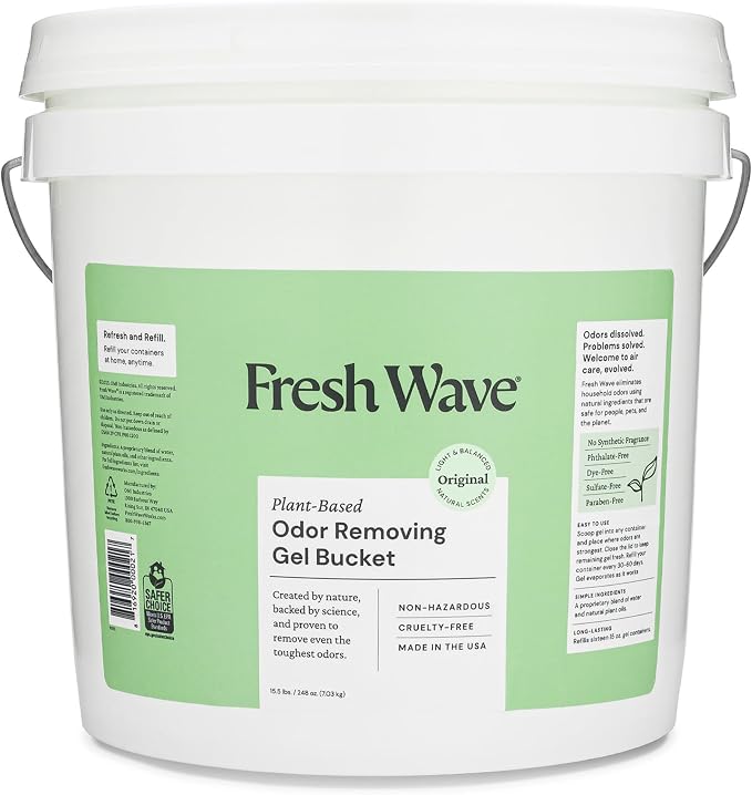 Odor Removing Gel Bucket, 15.5 lb. (248 oz.), Original Scent Refill - Odor Absorbers for Home, Safer Odor Relief, product