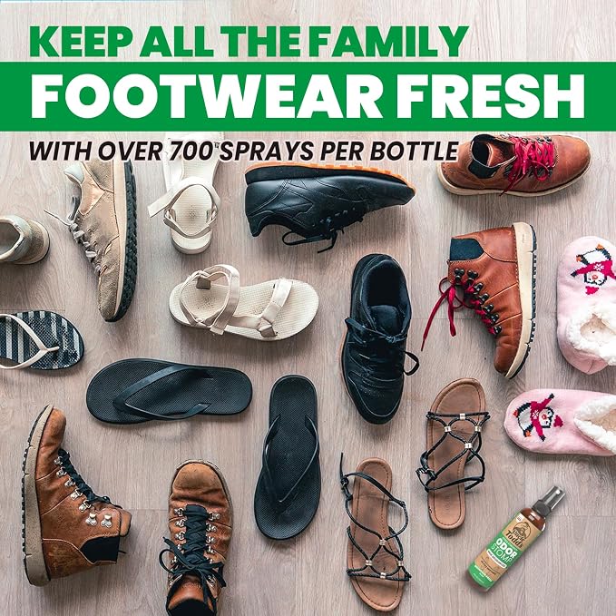 Odor Stomp Shoe Deodorizer 2-Pack Mountain Fresh- Proven & Powerful Enzyme Shoe Spray for Odor Elimination in All, alternate