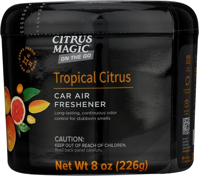 On The Go Odor Absorbing Solid Air Freshener, Tropical Citrus, 8-Ounce, product image