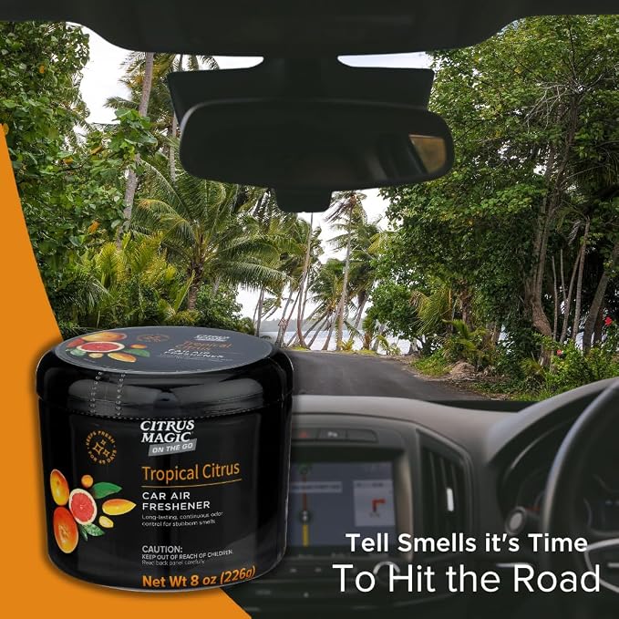 On The Go Odor Absorbing Solid Air Freshener, Tropical Citrus, 8-Ounce, alternate product view 3