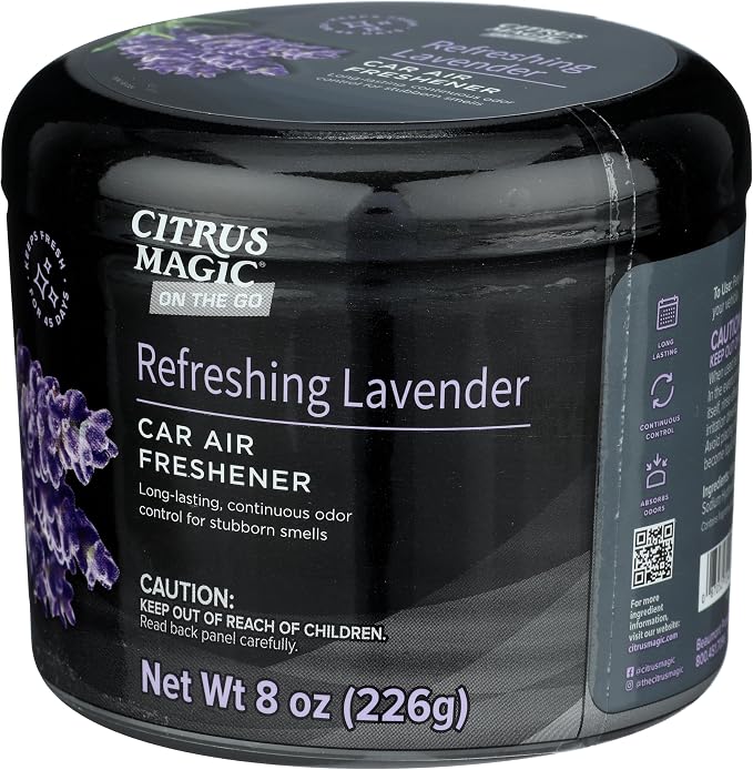 On The Go Odor Absorbing Solid Car Air Freshener, Refreshing Lavender, 8-Ounce, Pack of 3 in Refreshing, alternate view 2