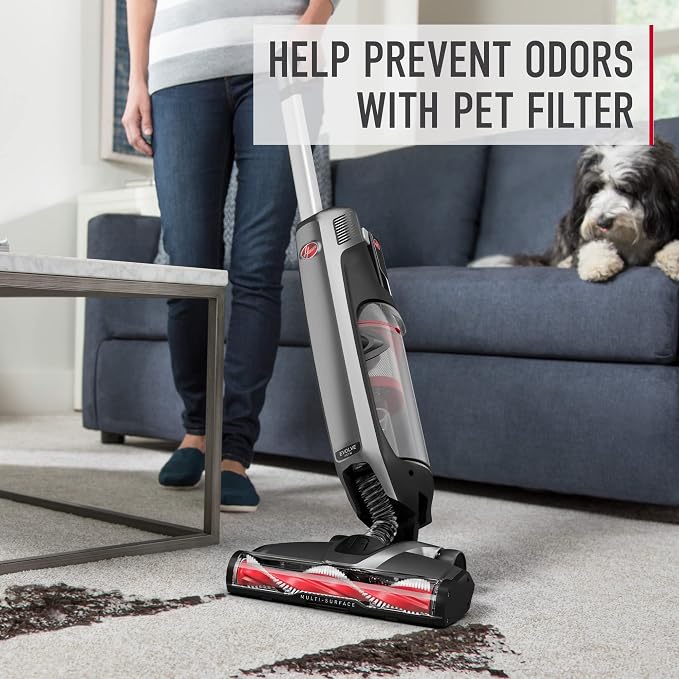 ONEPWR Evolve Pet Cordless Vacuum Cleaner, Black, Lightweight Stick Vac, Small Upright Vacuum Cleaner, Ideal for Pet Hair