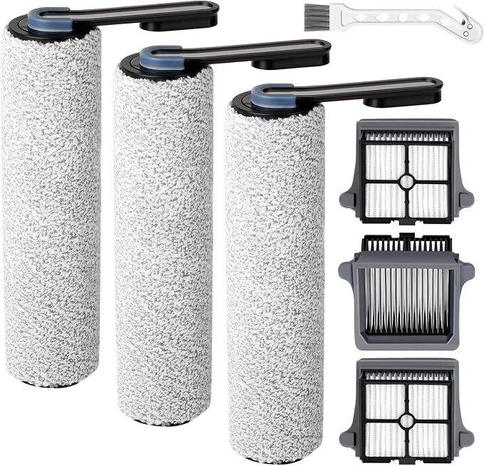 Only iFLOOR 5 Breeze Roller Brush Replacement and Vacuum Filter Kit Compatible with iFloor 5 Breeze Wet Dry Vacuum