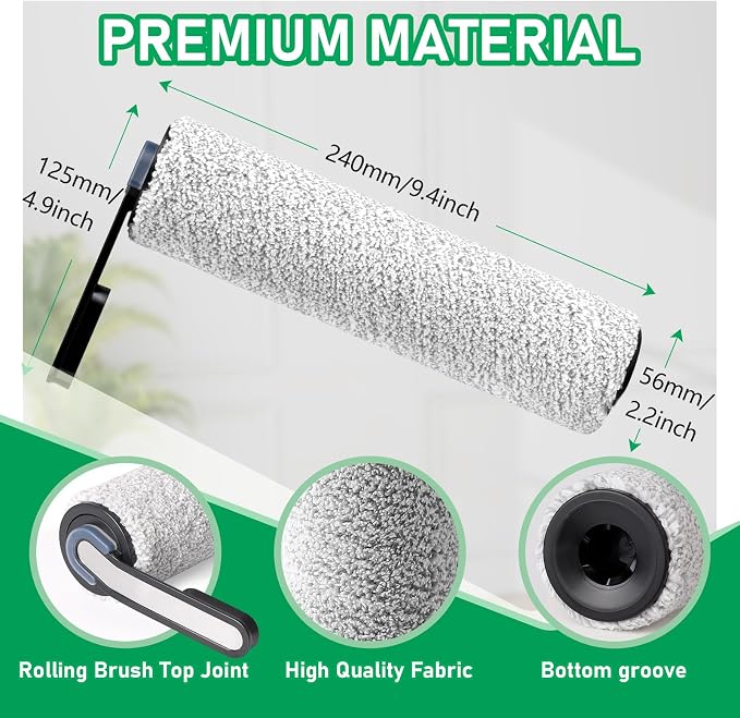 Only iFLOOR 5 Breeze Roller Brush Replacement and Vacuum Filter Kit Compatible with iFloor 5 Breeze Wet Dry Vacuum