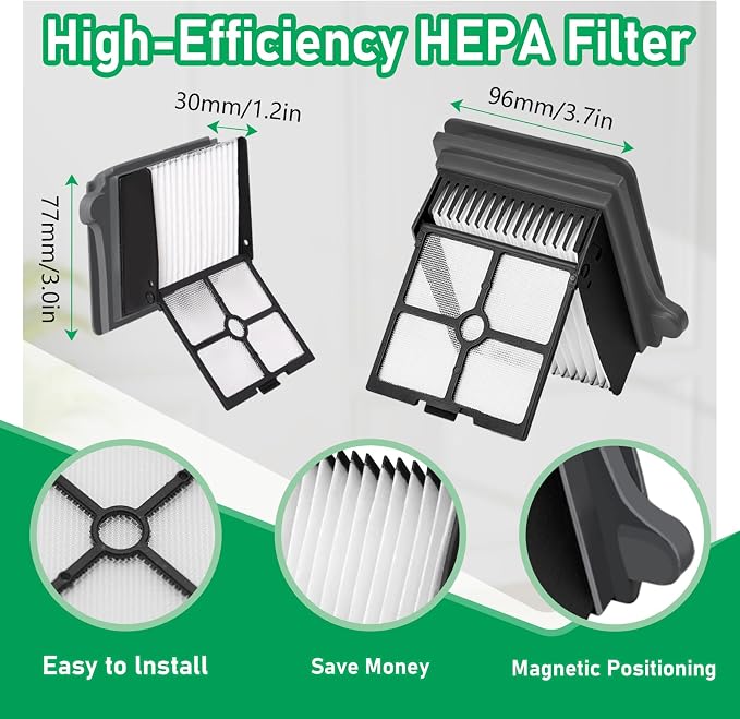 Only iFLOOR 5 Breeze Roller Brush Replacement and Vacuum Filter Kit Compatible with iFloor 5 Breeze Wet Dry Vacuum