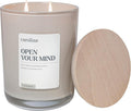 Open Your Mind Scented Candle, 16 oz Sandalwood & Amber Scented, 2 Wick comfort Relaxing Candle, 60H Burn Time, product image