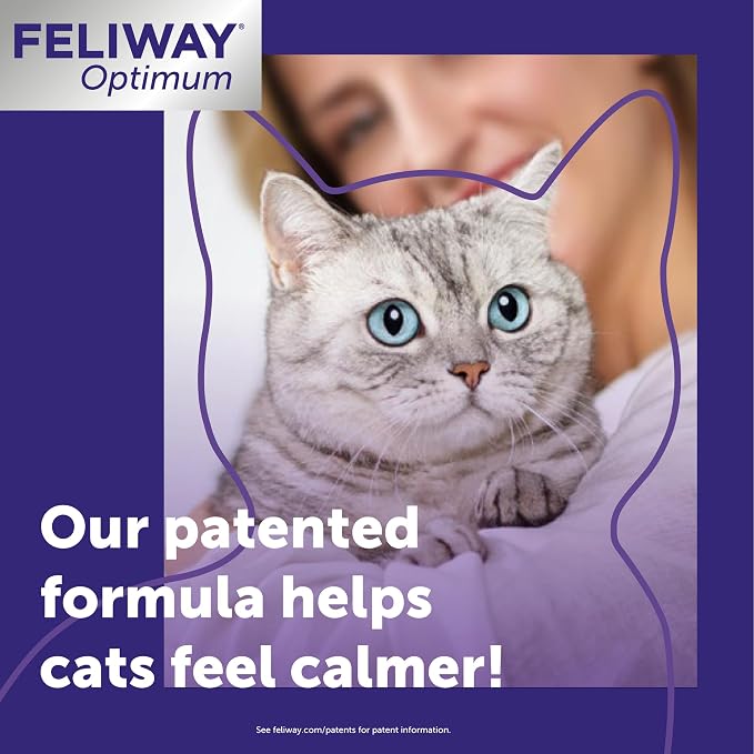 Optimum 6 x 30 Day Cat Calming Refills for Pheromone Diffuser, 6 x 48ml Value Pack - Helps Reduce Common Signs, alternate