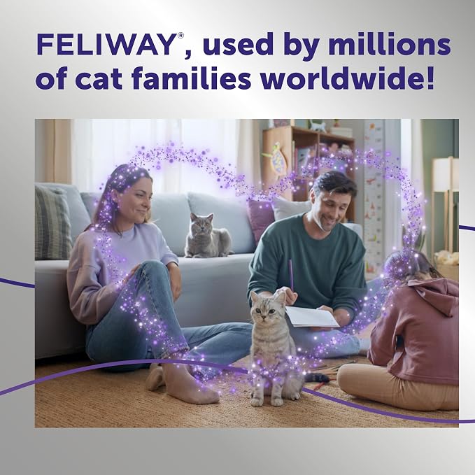 Optimum 6 x 30 Day Cat Calming Refills for Pheromone Diffuser, 6 x 48ml Value Pack - Helps Reduce Common Signs, alternate
