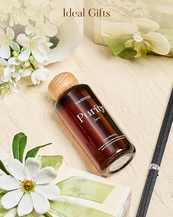 Orange Blossom Reed Diffuser: Upgraded Formula 6.3 fl oz made from natural materials Aroma Set with Sticks, alternate product