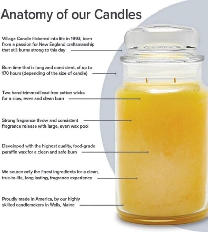 Orange Cinnamon Large Glass Apothecary Jar Scented Candle, 21.25 oz, 21 Ounce, alternate product view 5