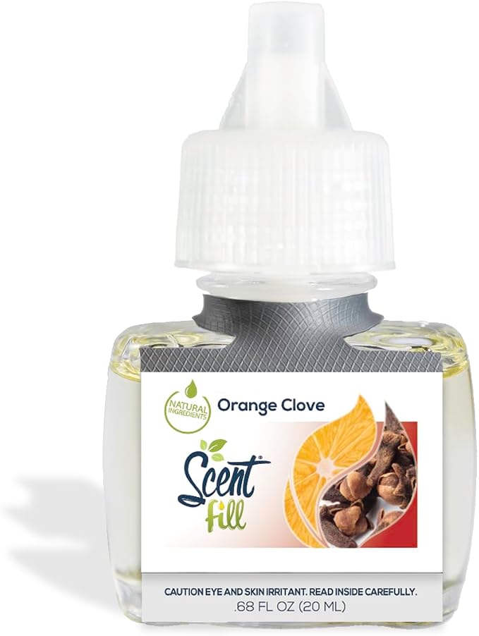 Orange Clove Plug in Air Freshener, 4 Scented Oil Refills, alternate product view 3