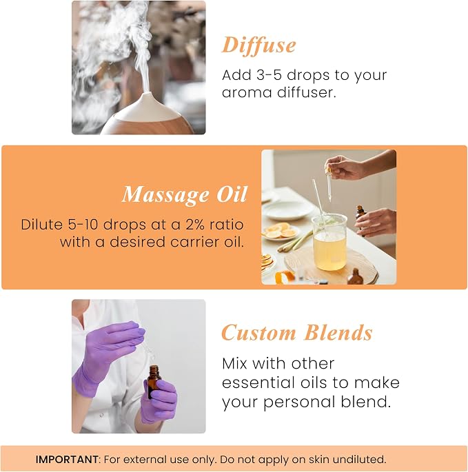 Orange Essential Oil – 1 Fl Oz – 100% Pure and Natural – Premium Grade Essential Oil for Diffuser and Aromatherapy, alternate