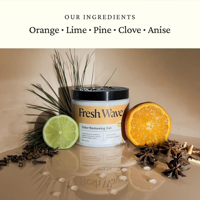 Orange Odor Removing Gel, 15 oz., Pack of 2 | Odor Absorbers for Home | Safer Odor Relief | Natural Plant-Based, alternate