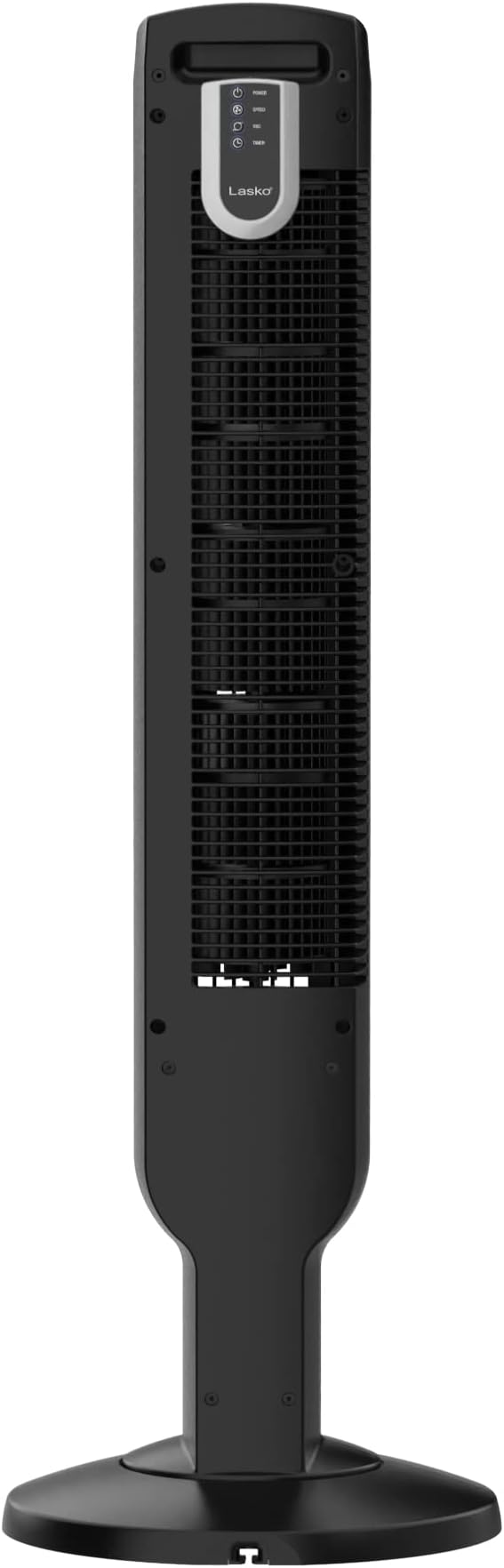 Oscillating Tower Fan, Remote Control, Timer, Dark Mode, 4 Speeds, for Bedroom, Living Room, and Office, 36”, Black, T36511