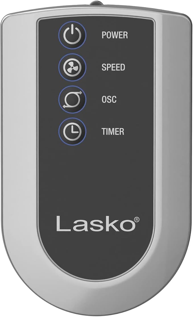 Oscillating Tower Fan, Remote Control, Timer, Dark Mode, 4 Speeds, for Bedroom, Living Room, and Office, 36”, Black, T36511